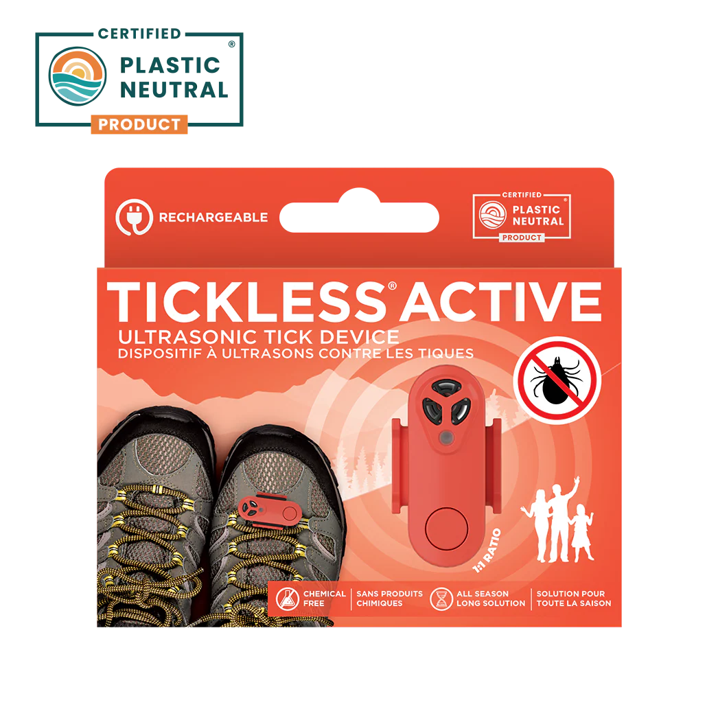 TICKLESS® Active - Chemical-free, ultrasonic tick device, rechargeable