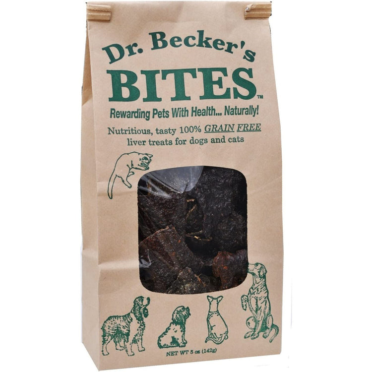 Dr. Becker’s Beef Bites – Beef Liver Dog & Cat Treats, 5 oz