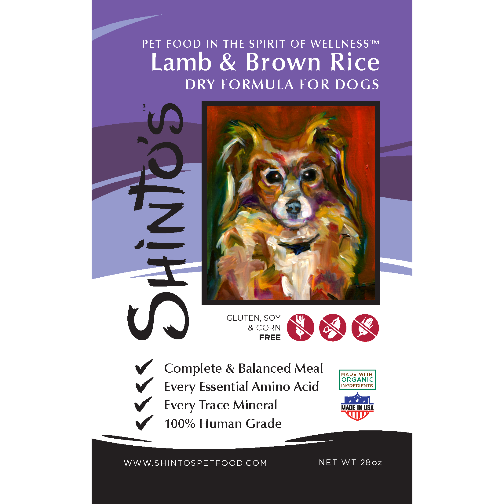 Shinto's Dog Dry Food - Lamb & Brown Rice Recipe