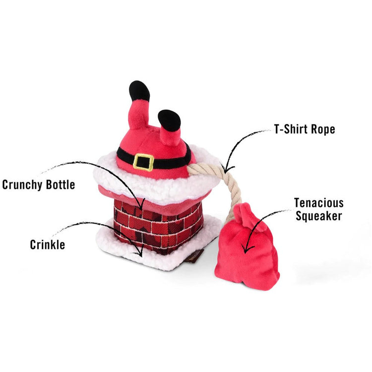 P.L.A.Y. Clumsy Claus Christmas Dog Toy