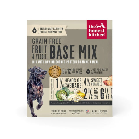 The Honest Kitchen Grain-Free Fruit & Veggie Base Mix – Human-Grade Dog Food