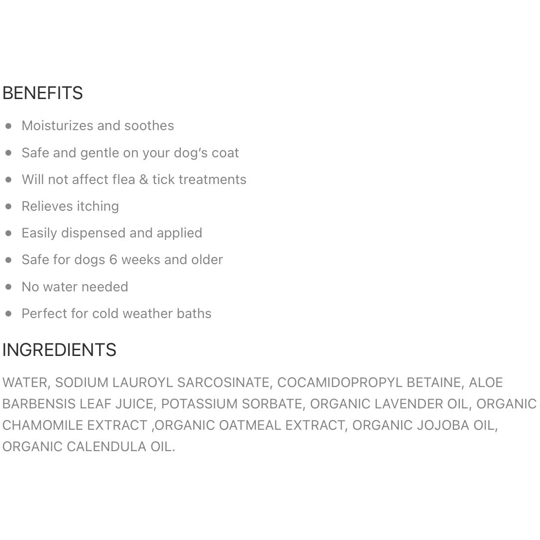 Pure & Natural Pet Waterless Foaming Dog Shampoo