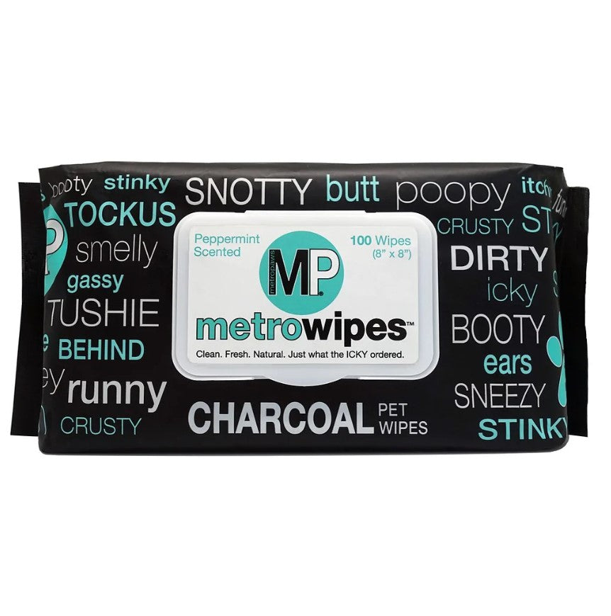 MetroPaws MetroWipes – Charcoal & Unscented Pet Wipes