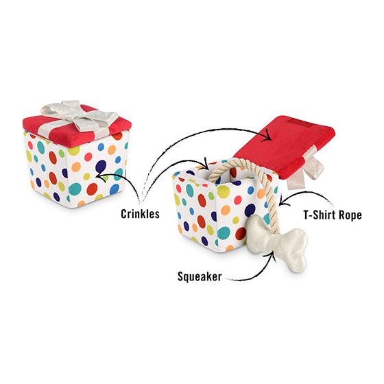 P.L.A.Y. Pawfect Present Plush Dog Toy