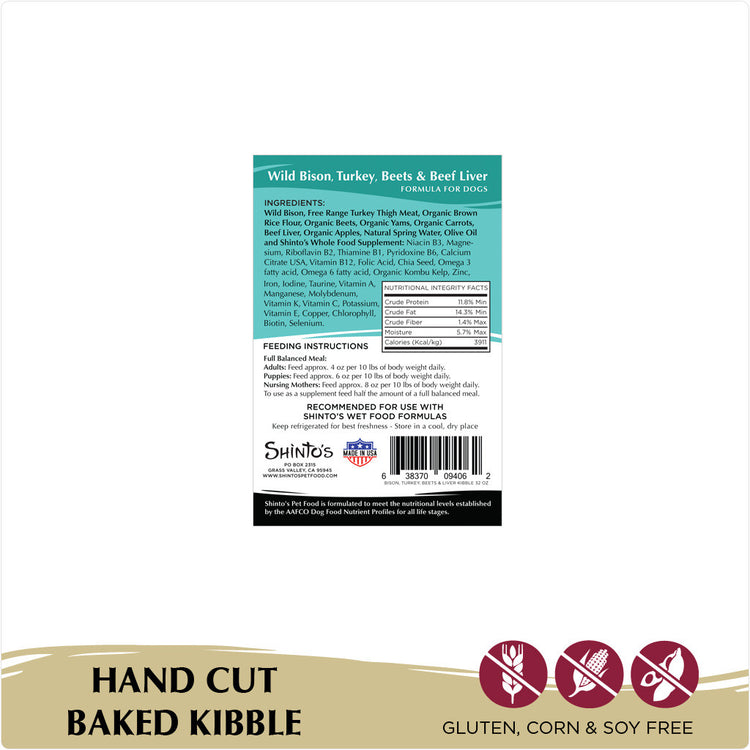 Shinto’s Wild Bison & Brown Rice Dry Dog Food