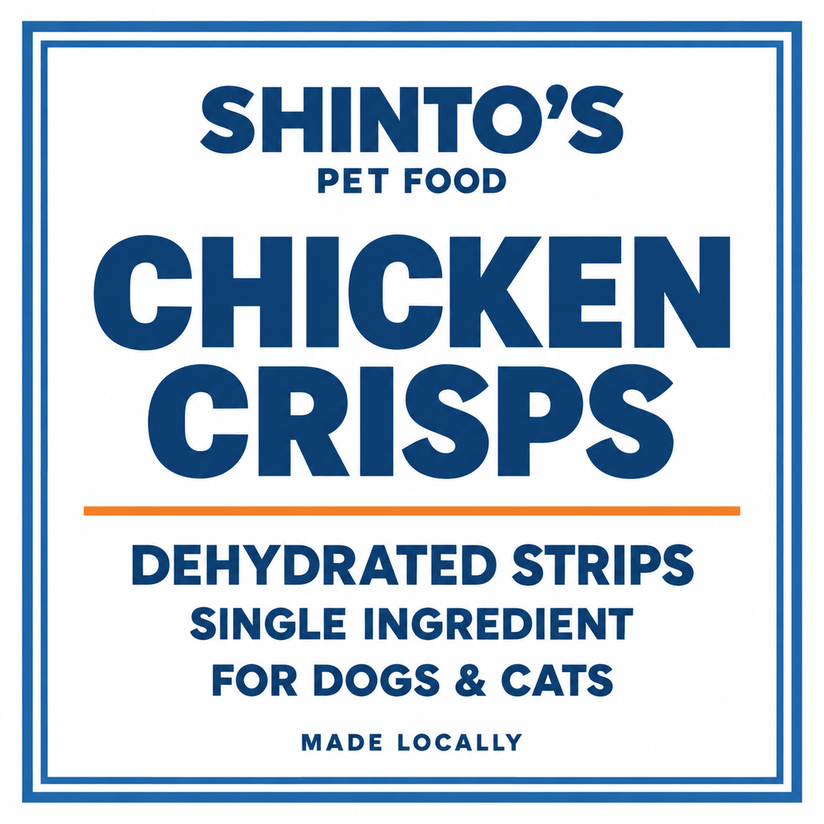 Shinto’s Chicken Crisps for dogs and cats