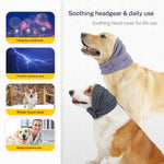 Pet Food Culture Calming Dog Head Wrap & Ear Cover