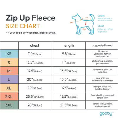 Gooby Zip Up Fleece - Pink