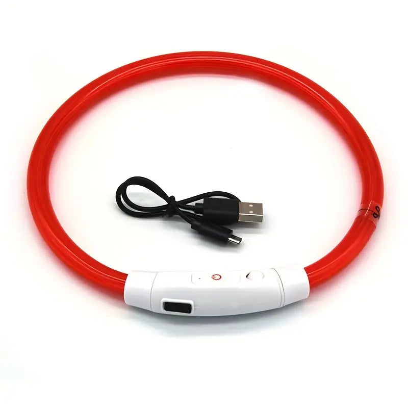 Rechargeable LED Dog Collar – Adjustable