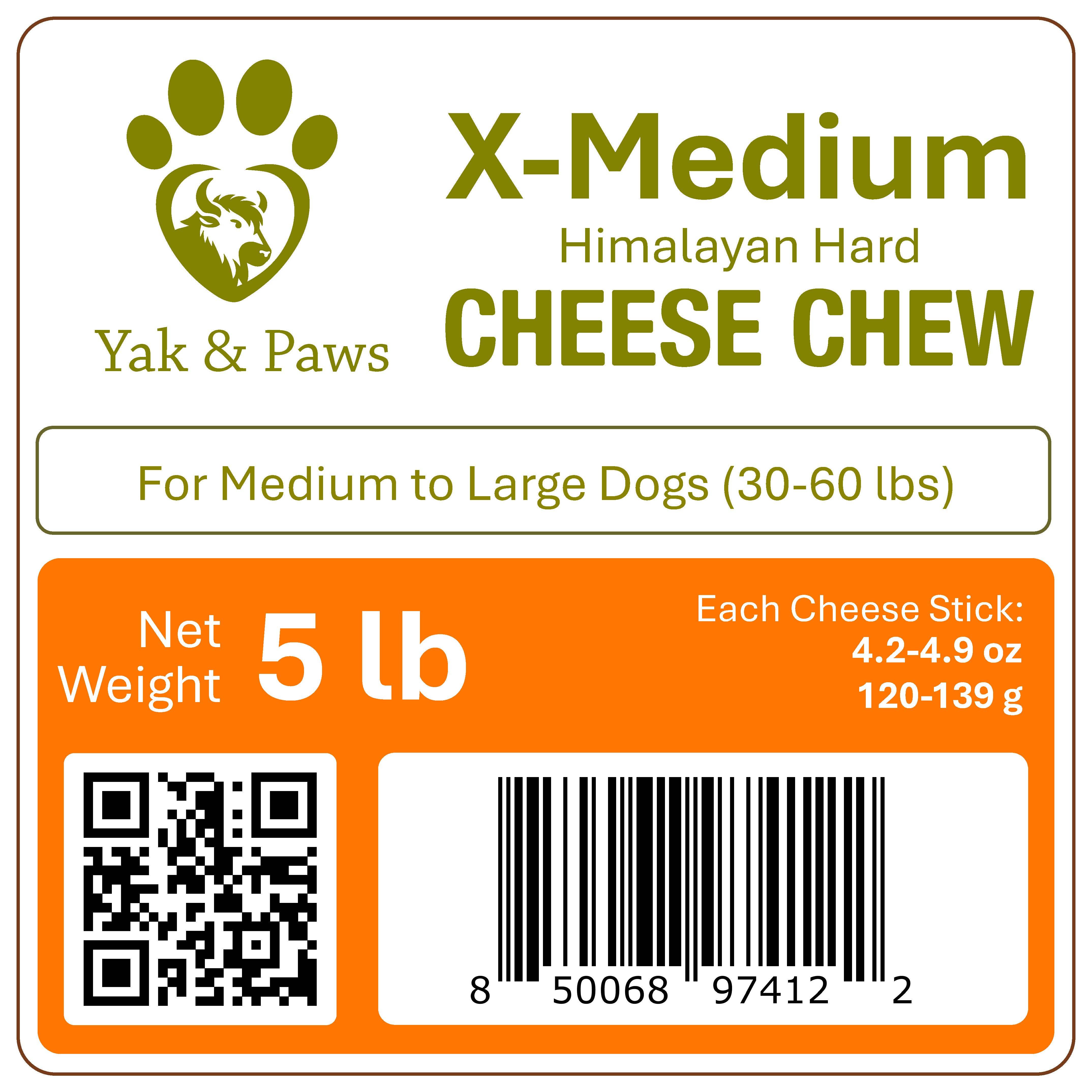 Himalayan Yak Cheese Dog Chews – 5 LB Bulk Sizes