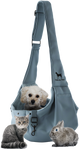 Premium Twill Pet sling Carrier, Snap Style, Black