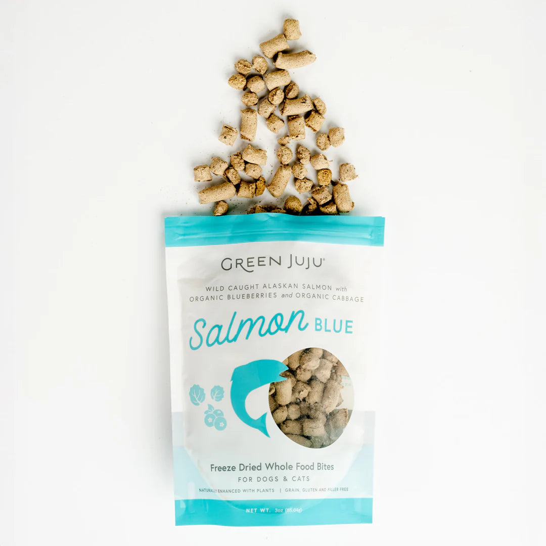 Green Juju Freeze-Dried Whole Food Bites – Salmon Blue (For Dogs & Cats)