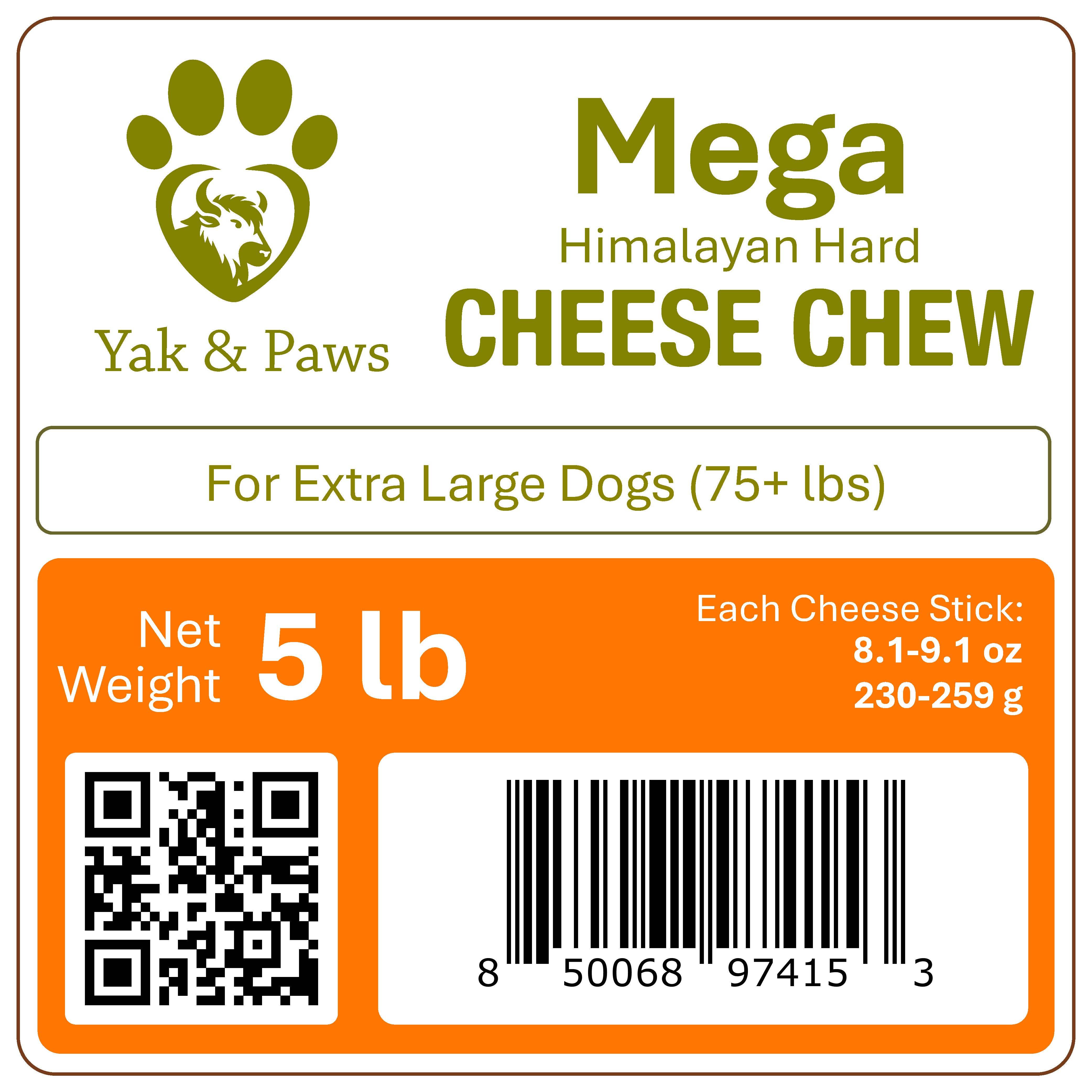 Himalayan Yak Cheese Dog Chews – 5 LB Bulk Sizes