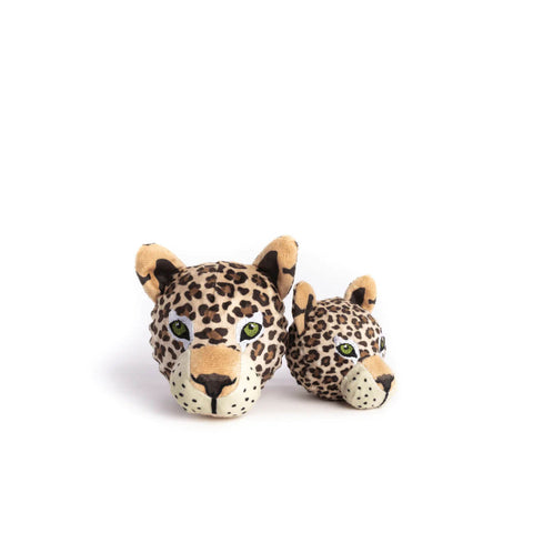 Fabdog Leopard Faball Squeaky Dog Toy