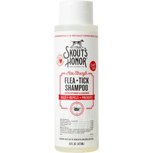 Skout's Honor Flea & Tick Dog Shampoo – 16 oz (Kills, Repels & Prevents)