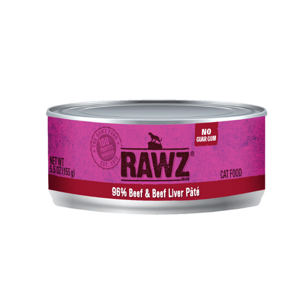 RAWZ Beef & Beef Liver Pâté Canned Cat Food – 5.5 oz