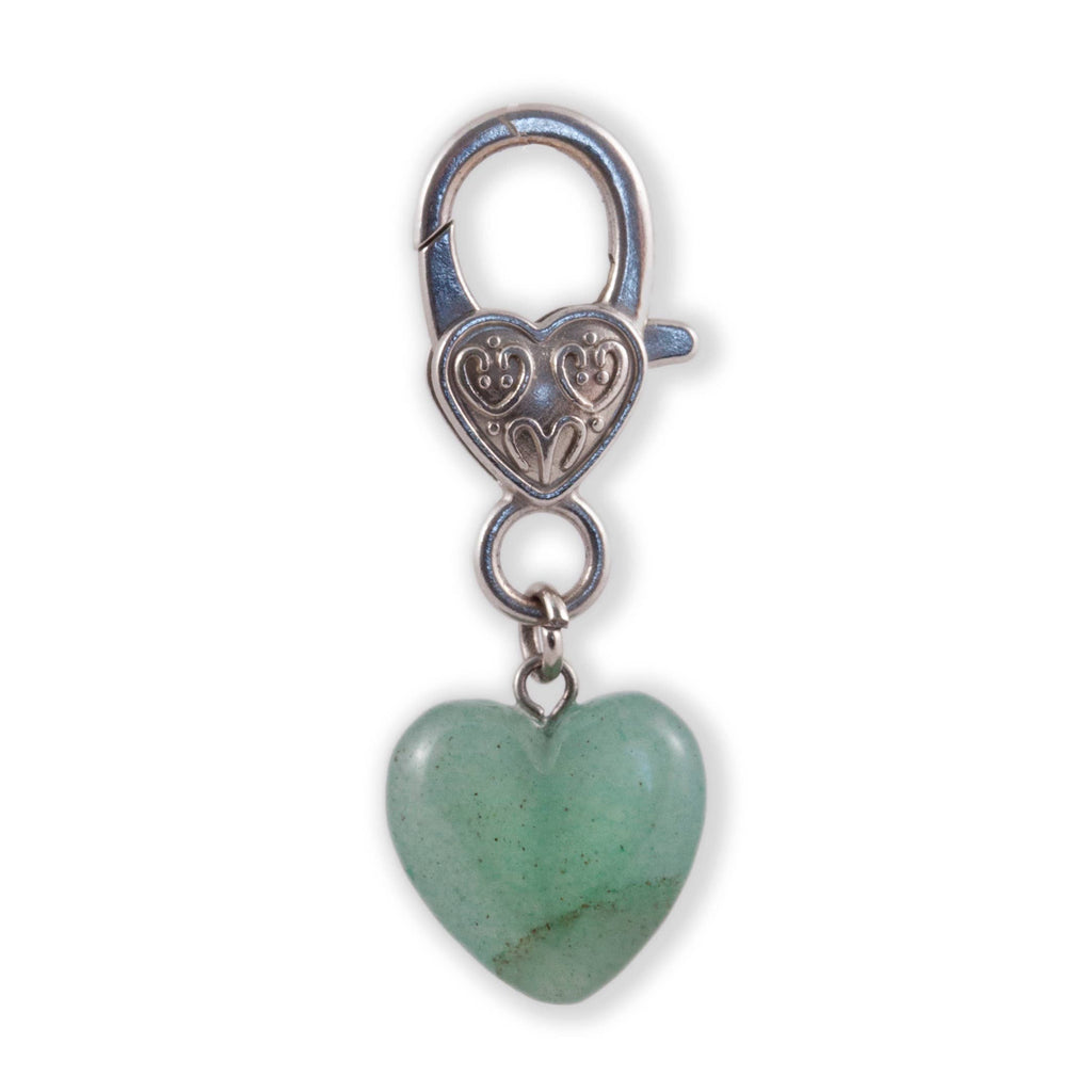 Crystal Pet Love Green Aventurine Heart Pet Pendant