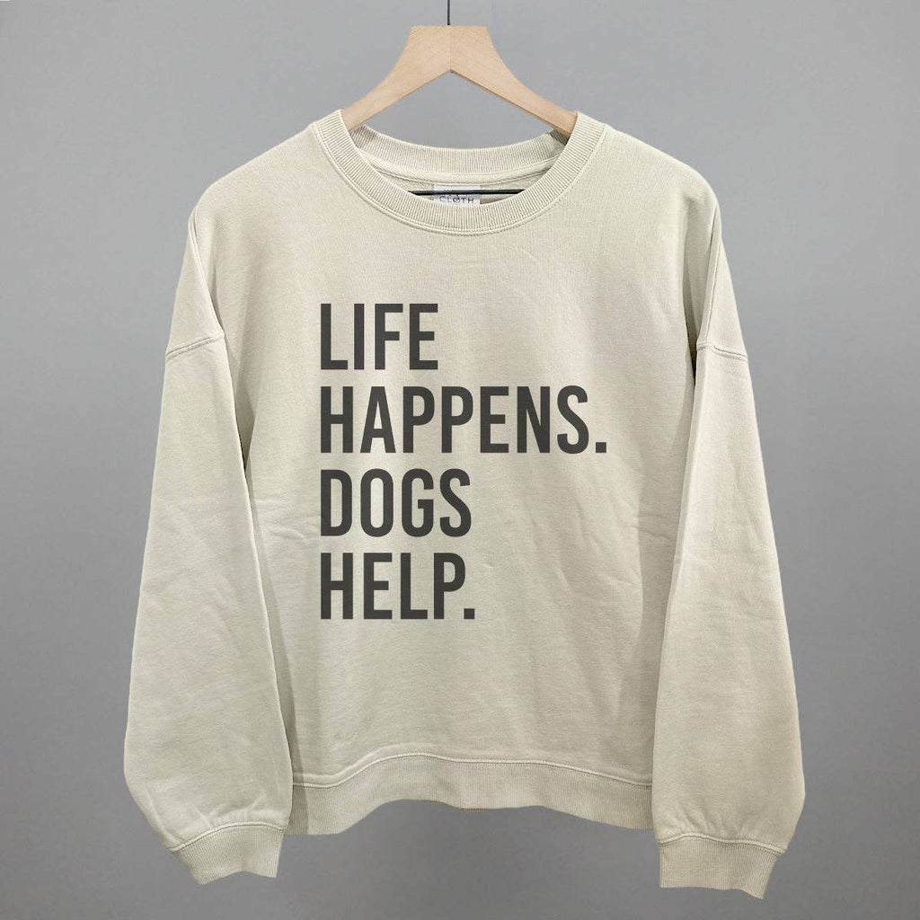 Ivy + Cloth Life Happens, Dogs Help T-Shirt