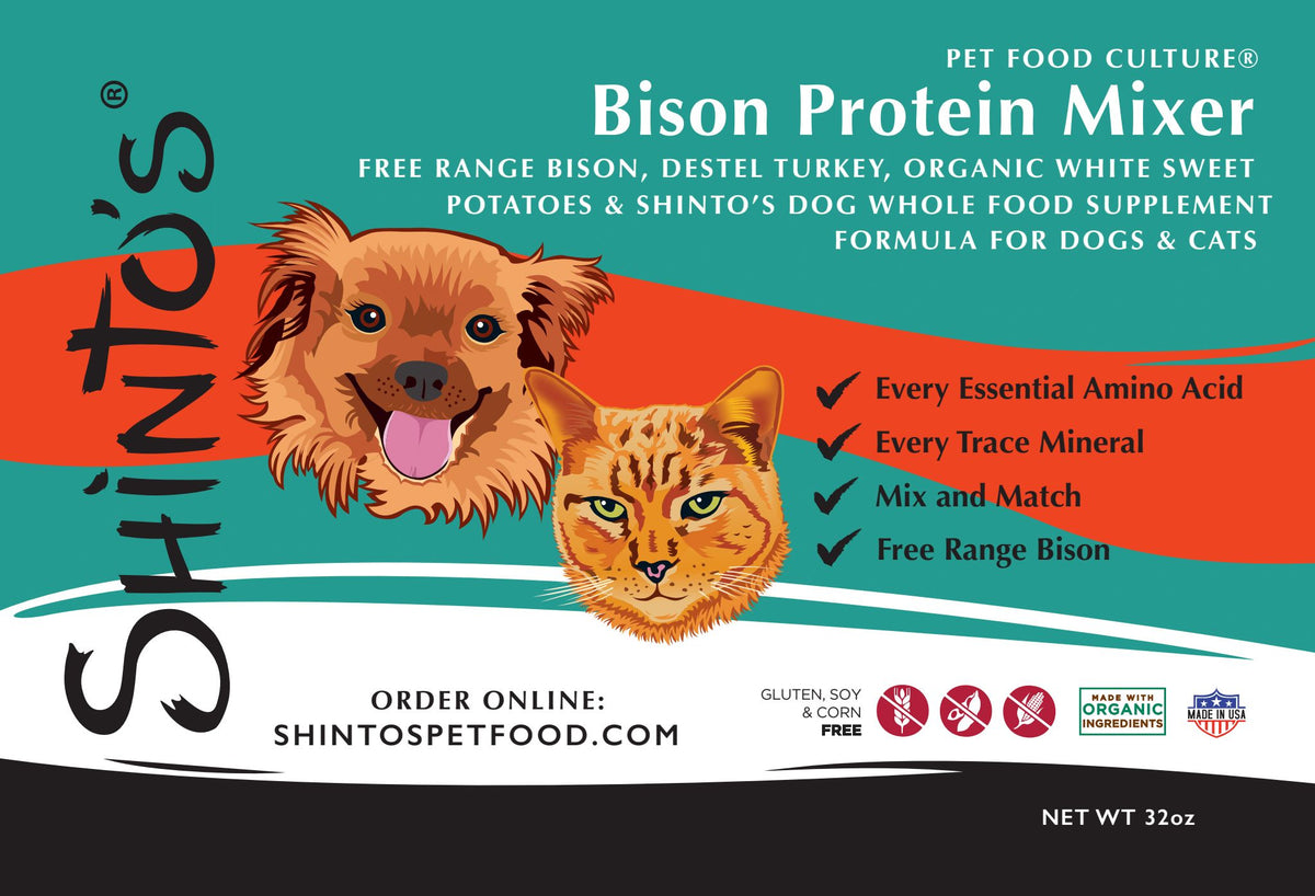 Shinto’s Wild Bison & Beef Liver Protein Mixer – 32 oz