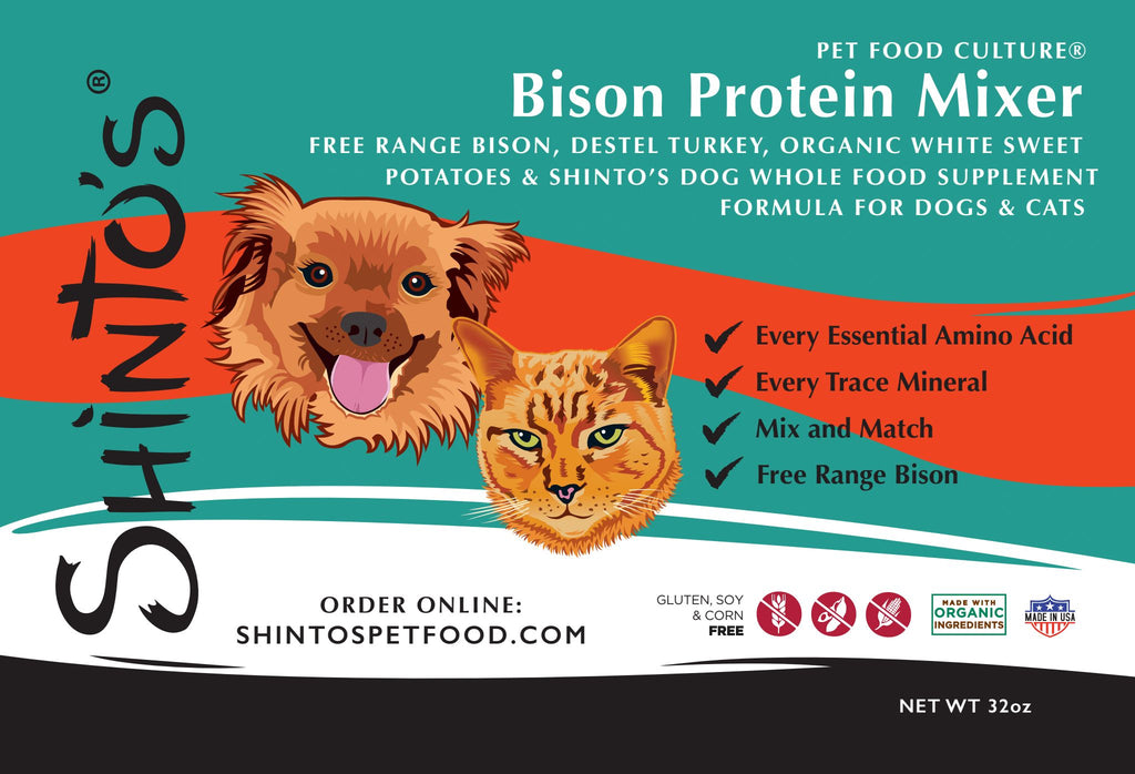 Shinto’s Wild Bison & Beef Liver Protein Mixer – 32 oz