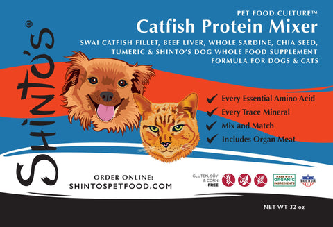 Shinto’s Catfish & Sardine Protein Mixer – 32 oz