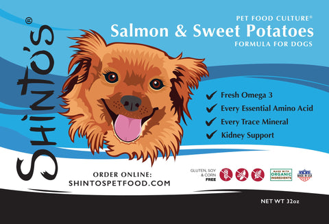 Shinto’s Salmon & Sweet Potato Renewal Formula fresh dog food product photo