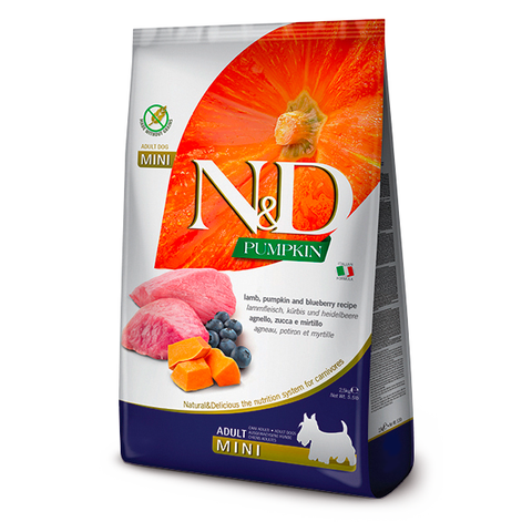 Farmina N&D Pumpkin Lamb, Pumpkin & Blueberry Adult Mini Dog Food