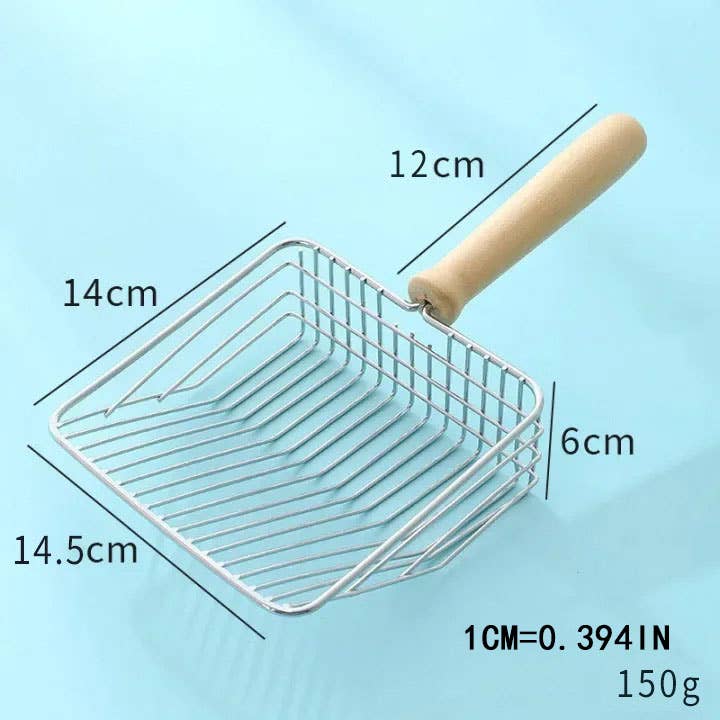 Heavy Duty Stainless Steel Cat Litter Shovel_CWMM11989