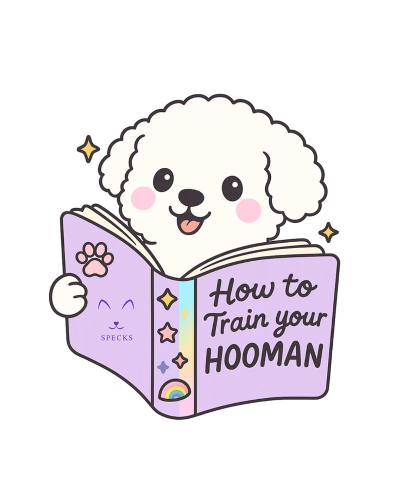 Train My Hooman Dog Sticker