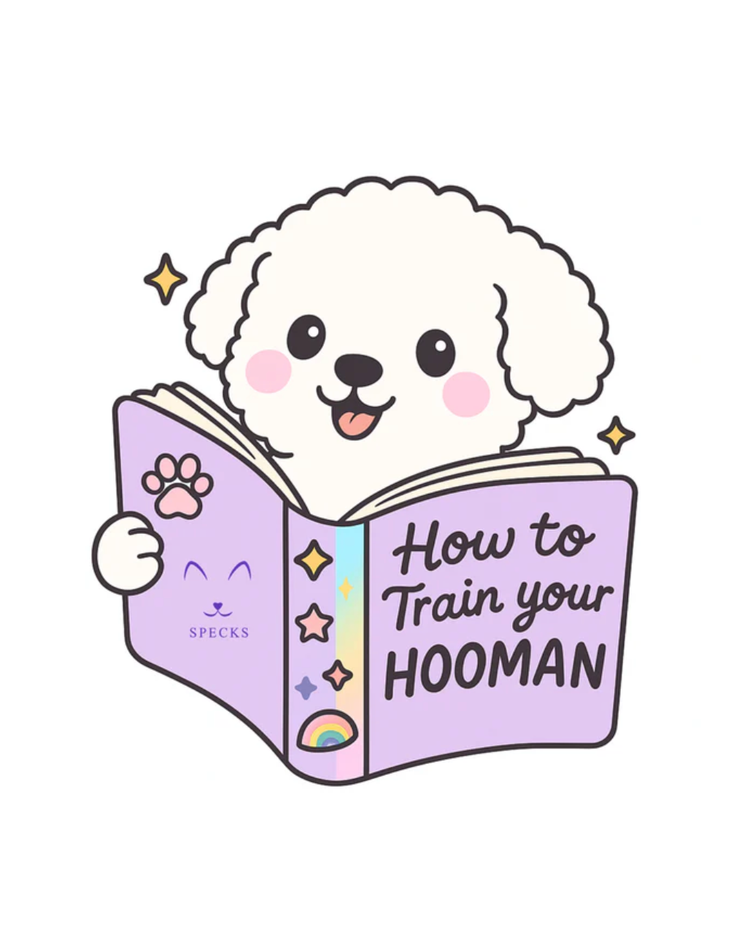 Train My Hooman Dog Sticker