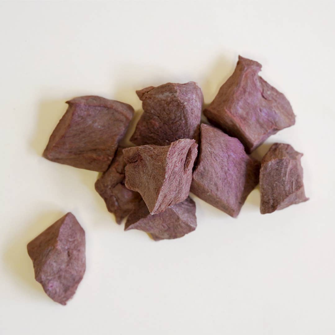 Freeze Dried Beef Heart Cubes - 1lbs Bulk