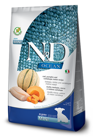 Farmina N&D Ocean Cod, Pumpkin & Cantaloupe Mini Puppy Food – 5.5 lb