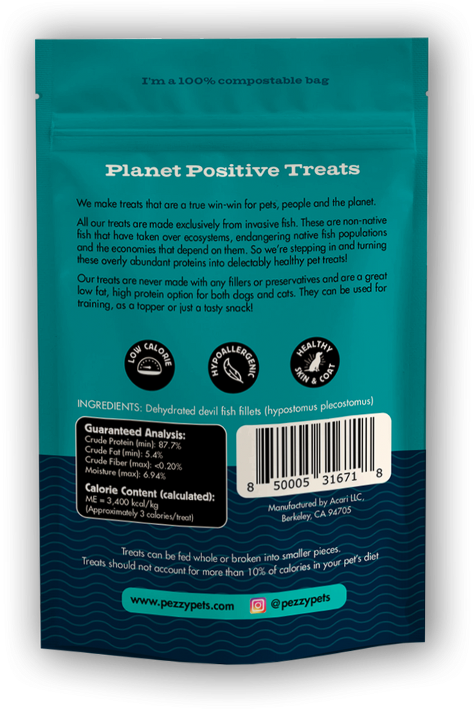 Devil Fish Strips (Single Ingredient Dog & Cat Treats)