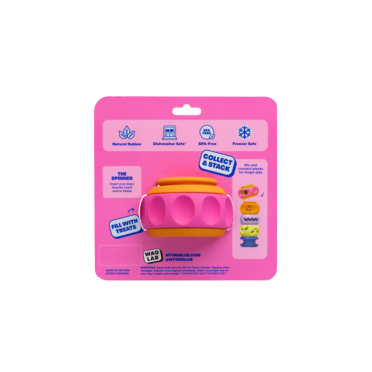 WAGLAB PlayStack The Spinner Dog Toy
