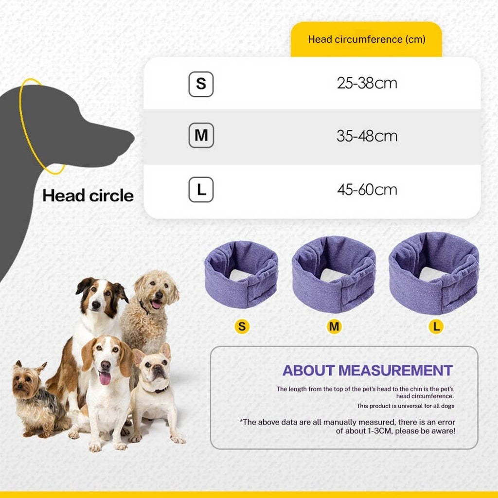Pet Food Culture Calming Dog Head Wrap & Ear Cover