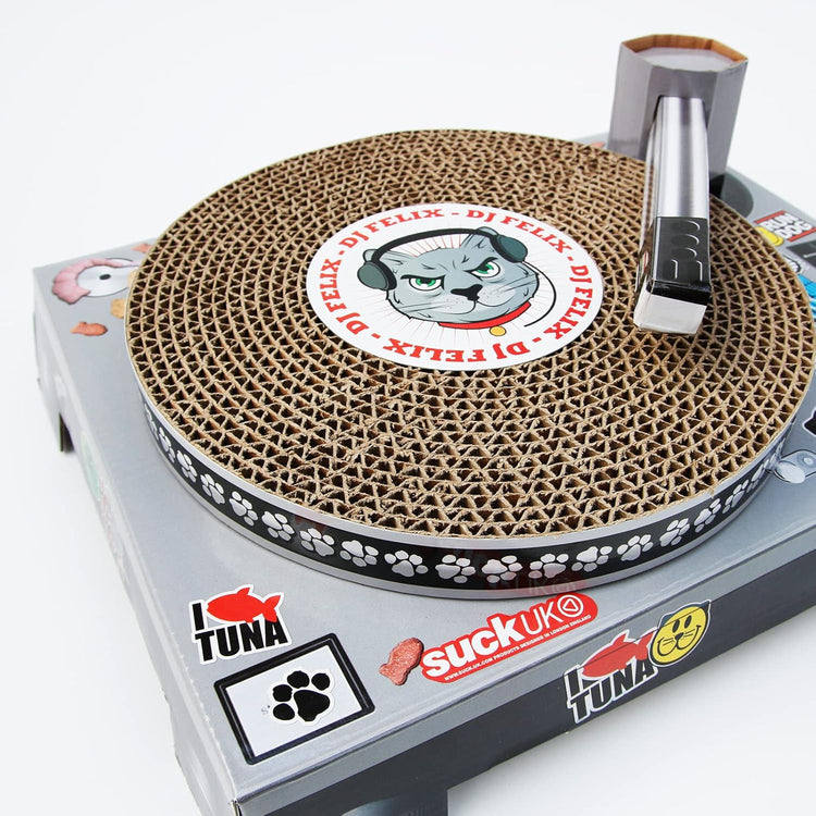 DJ Turntable Cat Scratcher & Playhouse
