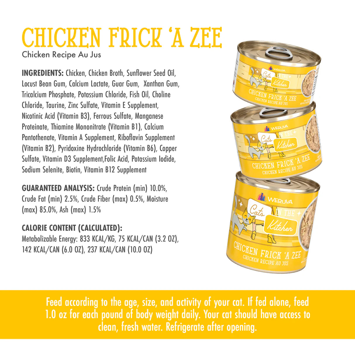 Weruva Cats in the Kitchen Chicken Frick A' Zee 6 oz