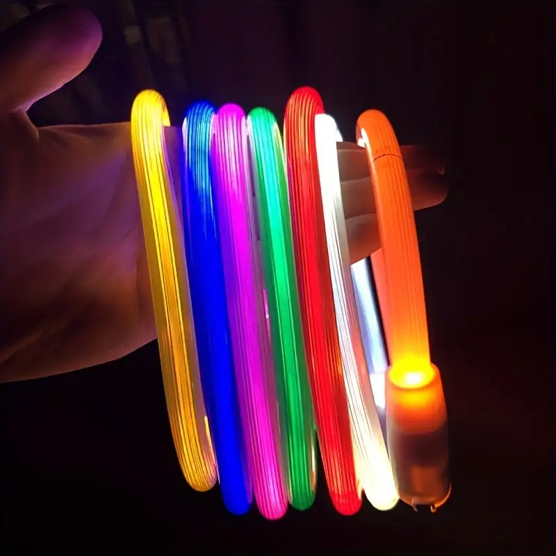 Rechargeable LED Dog Collar – Adjustable