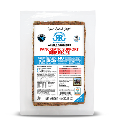 Raised Right Pancreatic Support Beef Adult Dog Recipe