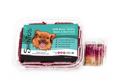 Shinto’s Wild Bison & Beets Balance Formula fresh dog food product photo