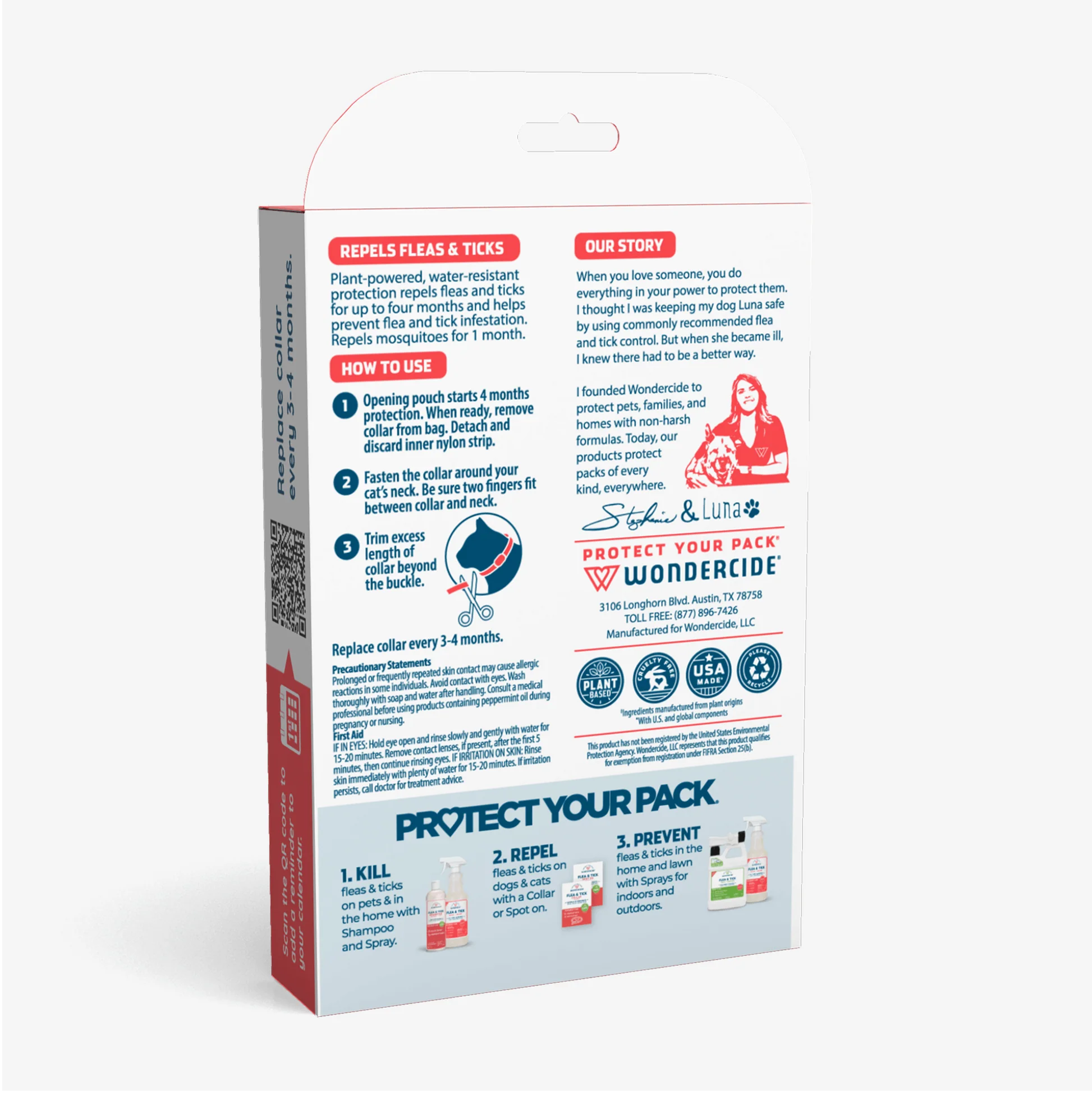 Wondercide Flea & Tick Collar for Cats – Natural, Plant-Based Protection with Essential Oils
