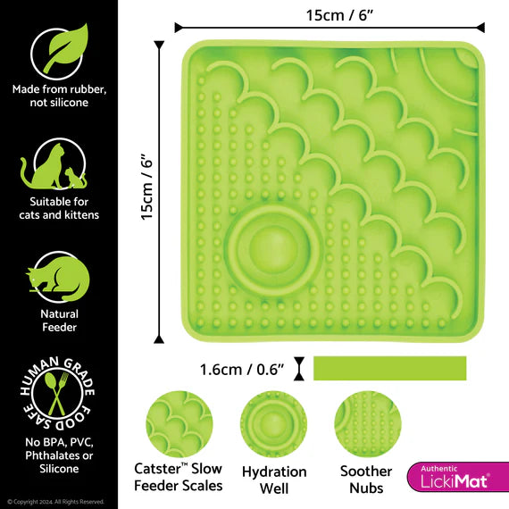 LickiMat Catster – Non-Skid Cat Feeding Bowl