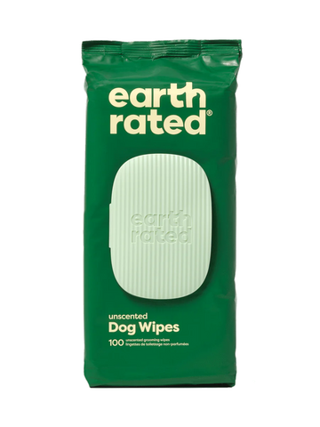 Earth Rated Unscented Dog Wipes – 60 Count