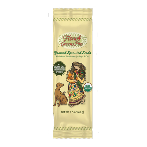 CARNA4 Flora4 Greens Plus Ground Sprouted Seeds – Dog & Cat Supplement