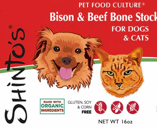 Shinto’s Bison Bone Marrow Stock for dogs and cats – 16 oz