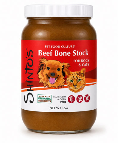 Shinto’s Beef Bone Marrow Stock for dogs and cats – 16 oz