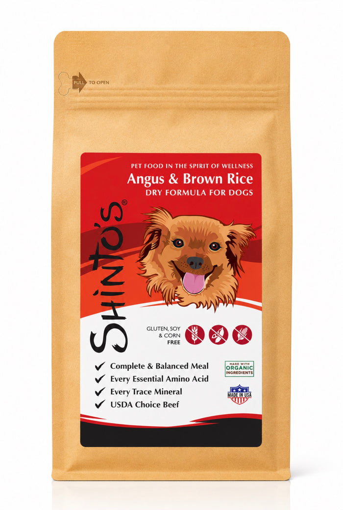Shinto’s Angus Beef & Brown Rice Dry Dog Food