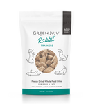 Green Juju Rabbit Trainers – Freeze-Dried Dog & Cat Treats, 3 oz