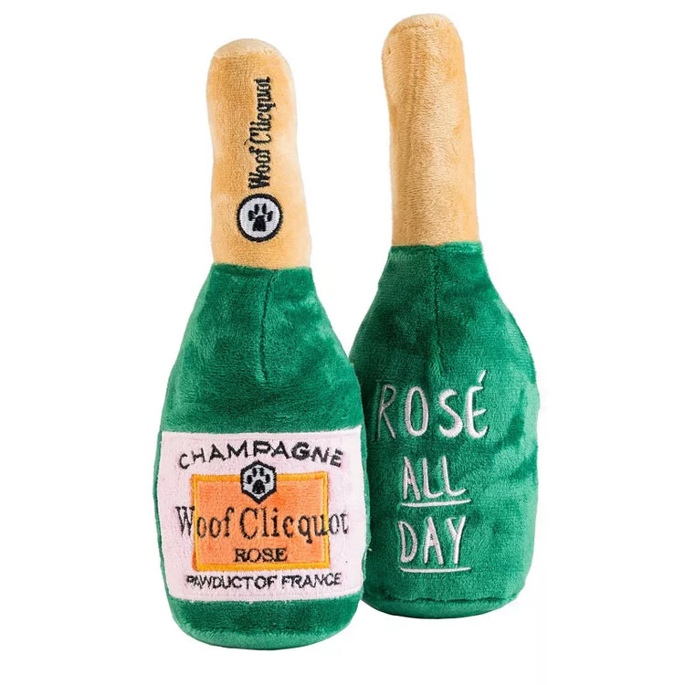 Haute Diggity Dog Woof Clicquot Rosé Plush Dog Toy