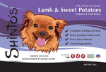 Shinto’s Lamb & Sweet Potato Renewal Formula product label